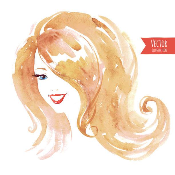 Watercolor Smiling Girl Stock Illustration - Download Image Now - Watercolor Painting, Women, Portrait - iStock Watercolor Smiling Girl Stock Illustration - Download Image Now - Watercolor Painting, Women, Portrait - iStock
