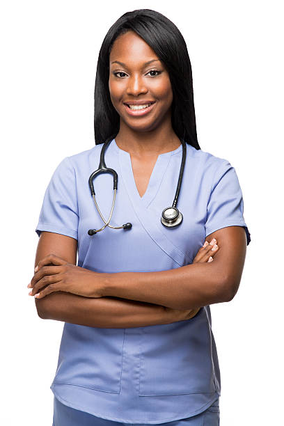 istock Cheerful afroamerican nurse 522278945