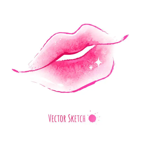 Vector illustration of Lips.