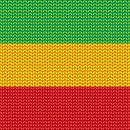 Reggae Pattern Design Knitted Reggae Pattern Stock Illustration - Download Image Now ...
