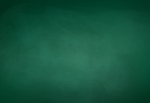 Green chalkboard background. Vector illustration.