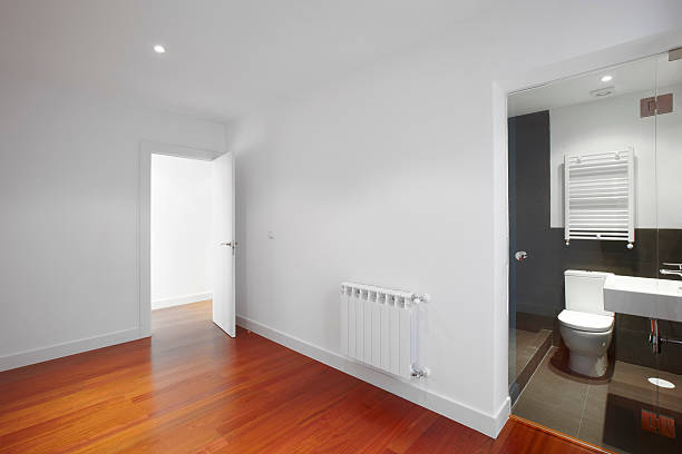istock House empty room with bathroom entrance 522280563