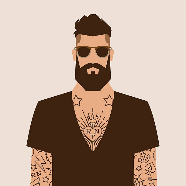 6,727 Tattoo Man Illustrations & Clip Art - iStock | Tattoo man isolated,  Lower back tattoo man, Hispanic tattoo man