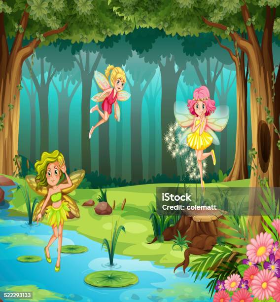 Fairies Stock Illustration - Download Image Now - Animal, Clip Art, Computer Graphic