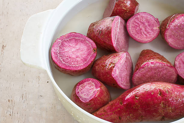 istock Purple Colored Sweet Potatoes 522293975