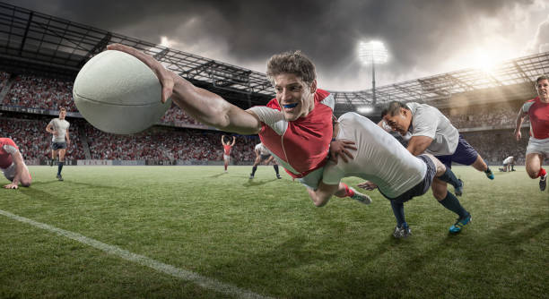 istock Rugby Player Dives to Score 522294467