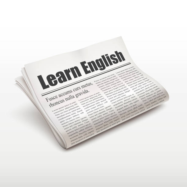 istock learn English words on newspaper 522295327