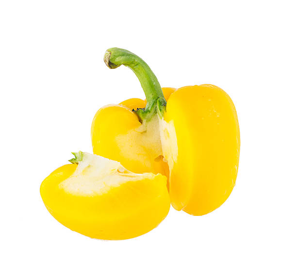 istock yellow sweet pepper isolated on white 522296559