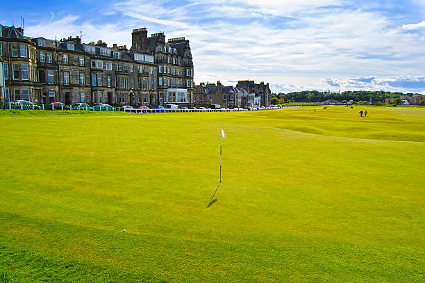 istock Golf St Andrews old course links. Bridge hole 18. Scotland. 522296819