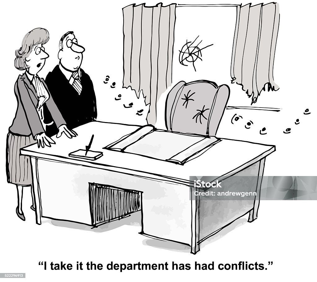 Conflict Resolution Conflict Management Stock Illustration - Download Image  Now - Cartoon, Legal System, Adult - iStock