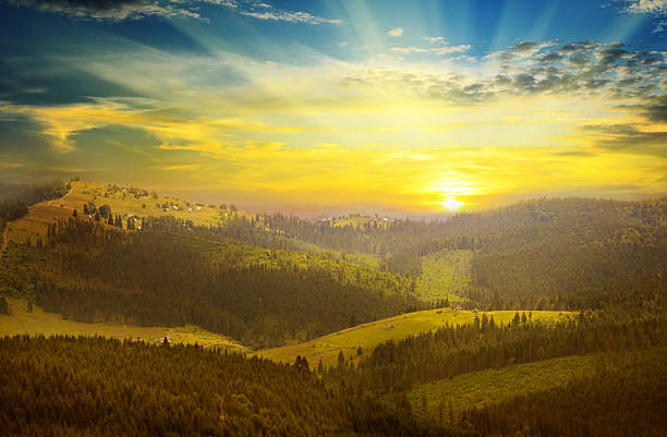 istock mountain landscape and sunrise 522298009