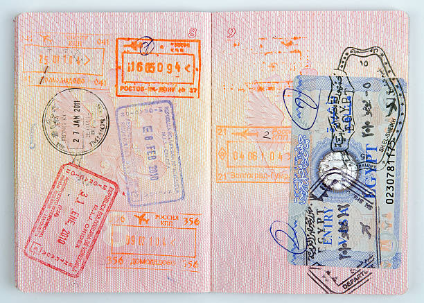 istock Russian passport with egyptian visa 522298897