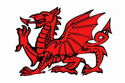 The red dragon of Wales - The Welsh Dragon appears on the national flag of Wales. The flag is also called Y Ddraig Goch. The oldest recorded use of the dragon to symbolise Wales is in the Historia Brittonum, written around AD 829.