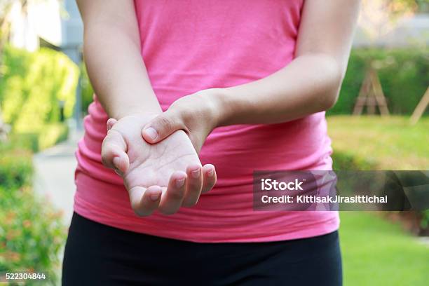 Woman Hands Pain Stock Photo - Download Image Now - Physical Injury, Wrist, Adult