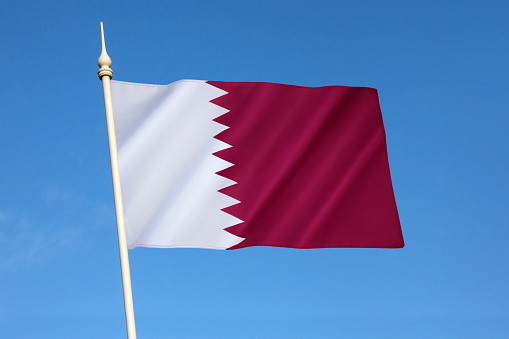 National flag and ensign of Qatar - The flag was officially adopted on 9th July 1971, although a almost identical flag (only differing in proportion) had been used since 1949.