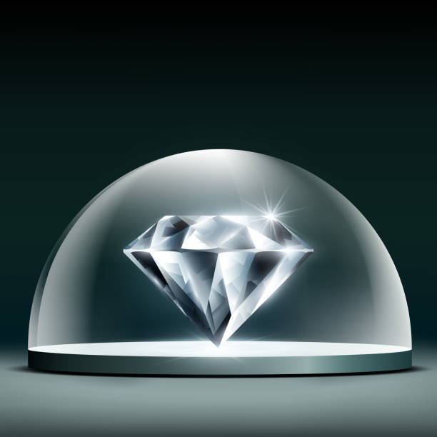 ジェムシアターダイアモンドカットアウトデザインカバーガラスのドーム。 - carole lombard点のイラスト素材／クリップアート素材／マンガ素材／アイコン素材