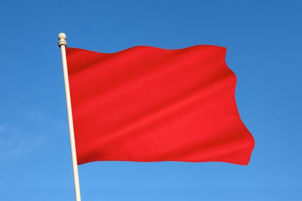 istock Red Flag of Danger 522307514