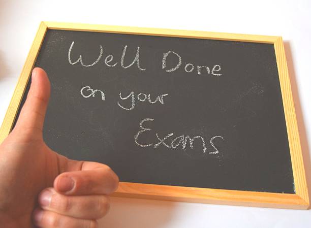 well done exam results black board sign well done exam results black board sign report card stock pictures, royalty-free photos & images