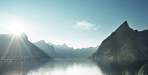 istock sunset in Lofoten islands, Norway 522308974