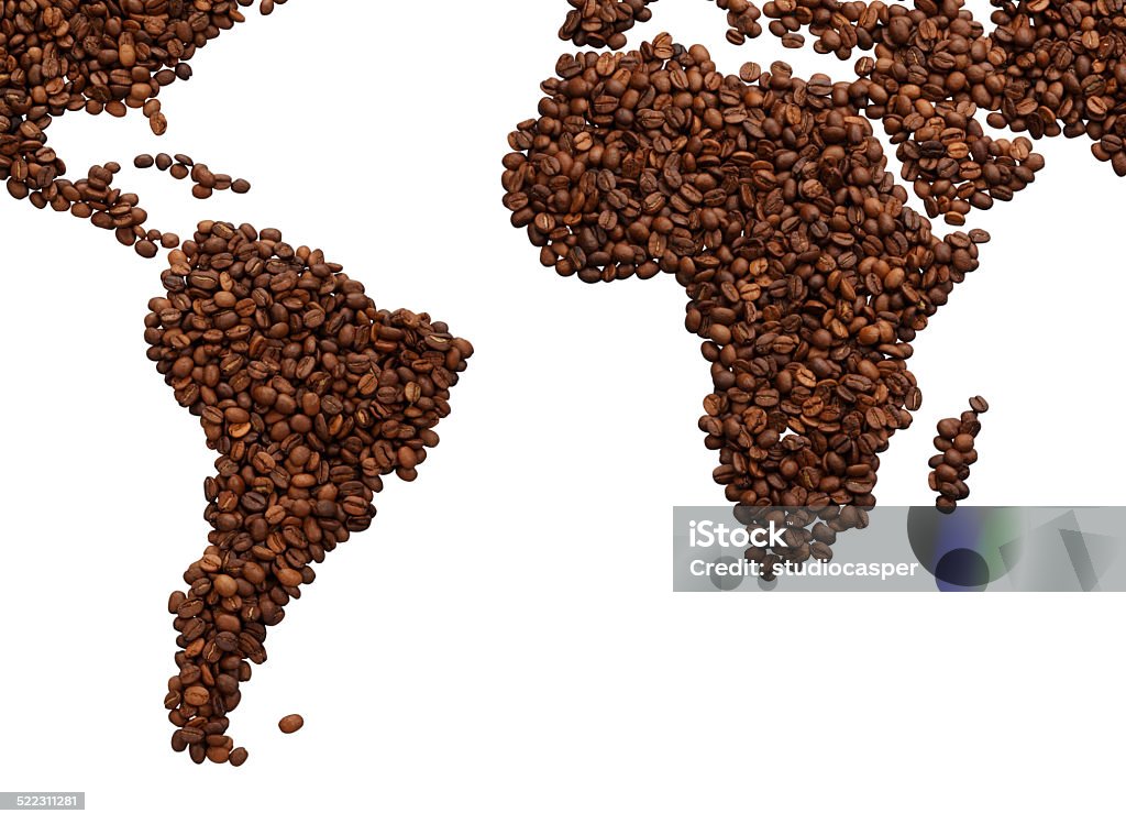 コーヒー南米、アフリカ/、クリッピングパス - アフリカのロイヤリティフリーストックフォト