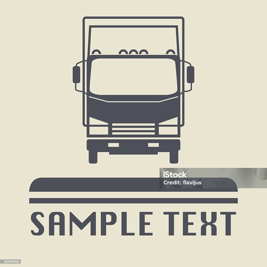 Truck icon or sign Truck icon or sign, vector illustration Carrying stock vector