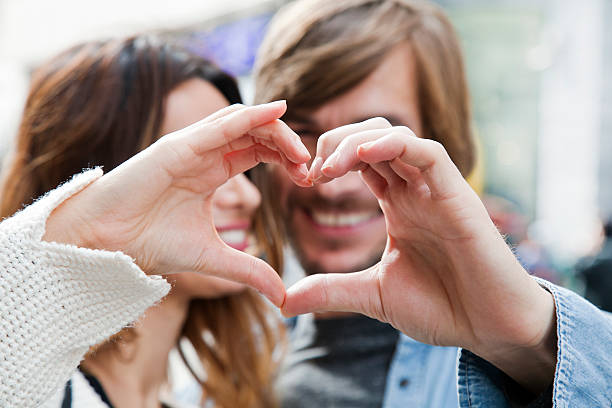istock Heart shape from couple hands, Istanbul 522311541