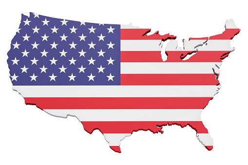 Map of the United States of America 