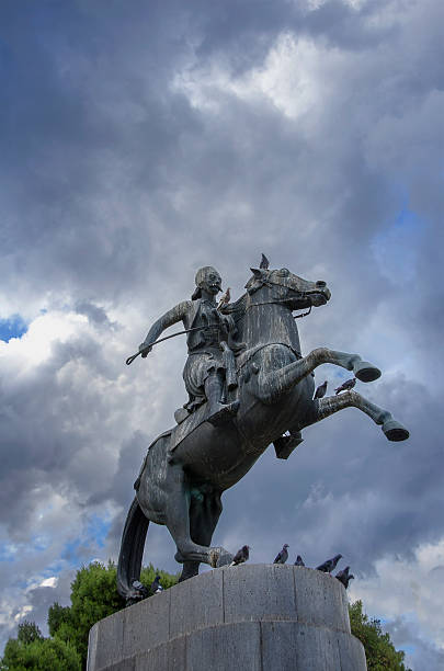 istock statue of greek hero Karaiskakis 522314891