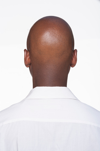 Black young man back of head