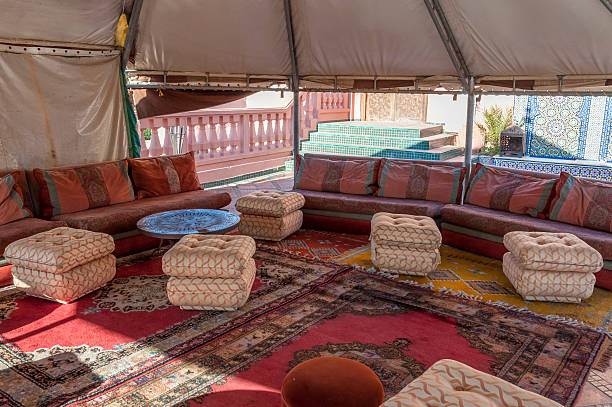 istock Interior of a traditional bedouin tent 522315415