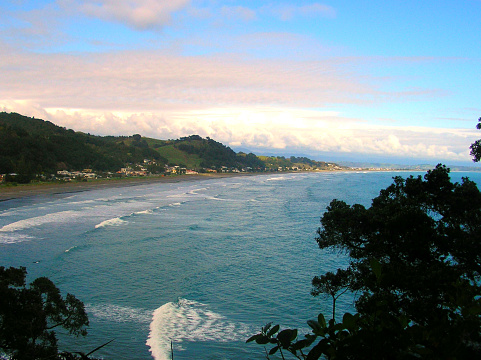 Coastal landscape in whakatane, New Zealand