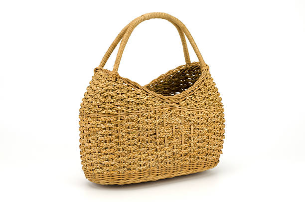 istock Vintage weave wicker basket 522316374