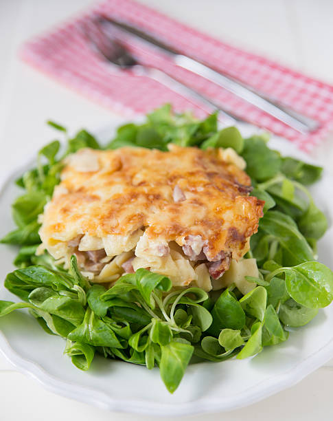 istock Baked Pasta with salad 522317531