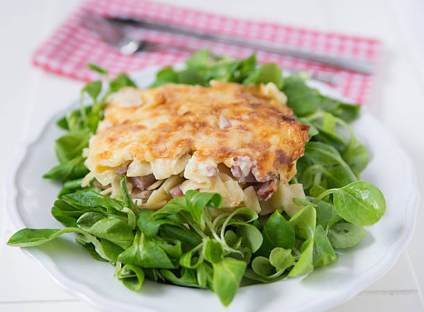 istock Baked Pasta with salad 522317569