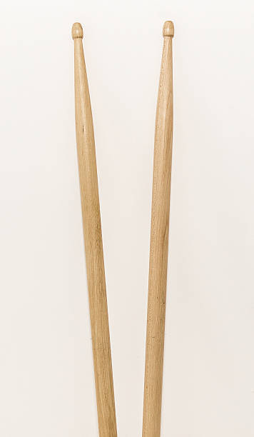 istock Wood Drumsticks isolated in white background 522317616