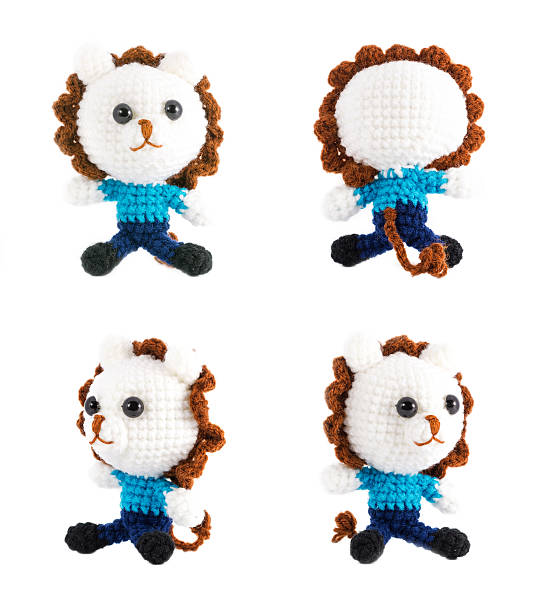 istock set of handmade crochet white lion doll 522318229
