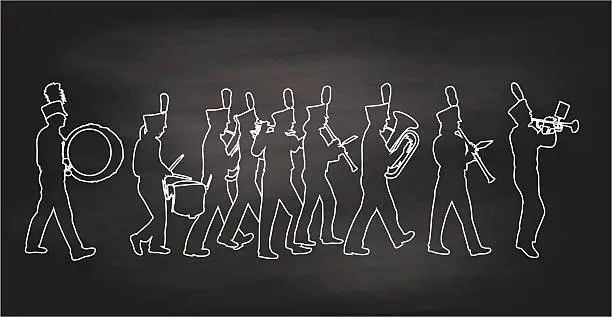 Vector illustration of Blackboard BigBand