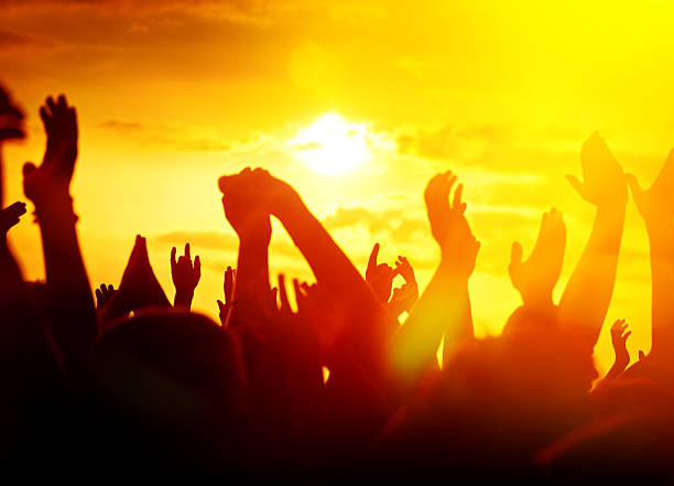 istock sunny open air rock festival 522318901