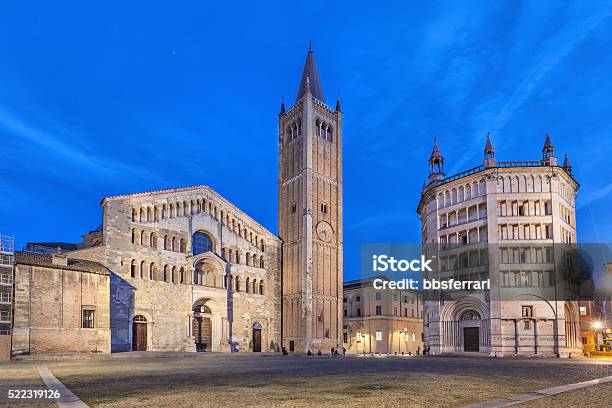 Cathedral And Baptistry Located On Piazza Duomo In Parma Stock Photo - Download Image Now