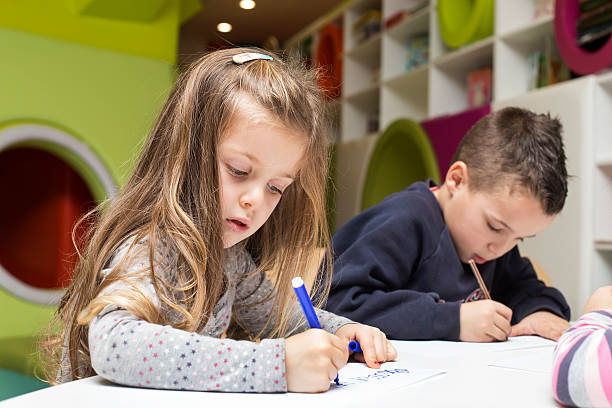 istock Children drawing at playroom 522321314