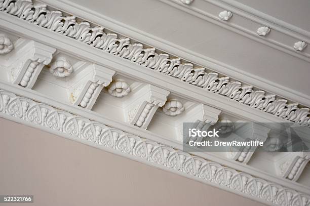 Decorative Moulding Stock Photo - Download Image Now - Ceiling, Moulding - Trim, Plaster