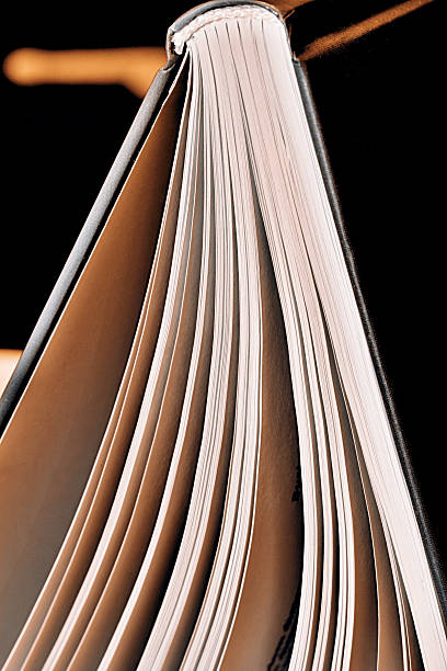 Closeup of an open book