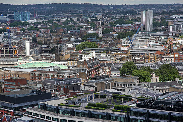istock Above London with St Paul's Cathedral, UK 522326856