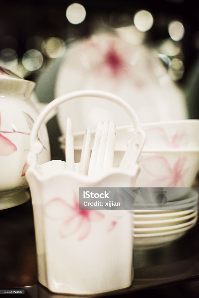 Tea cup Arrangement Stock Photo