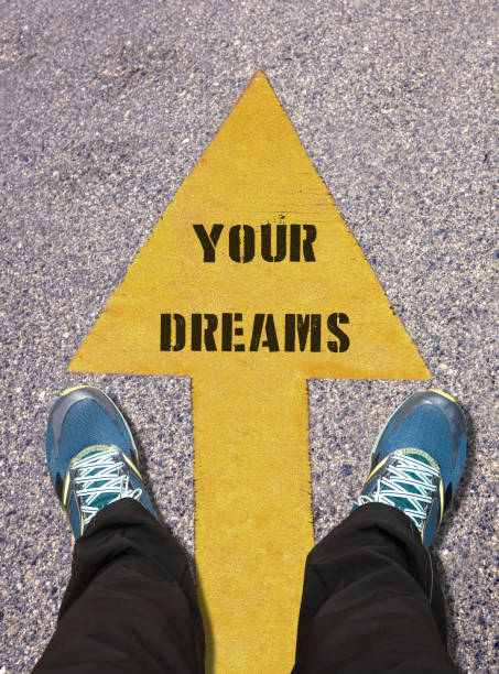 istock Your Dreams Concept  painted on road 522330606