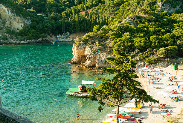 istock Paleokastritsa bay, Corfu Island, Greece 522330633
