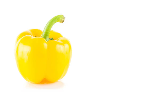 istock Yellow sweet pepper on white 522331545