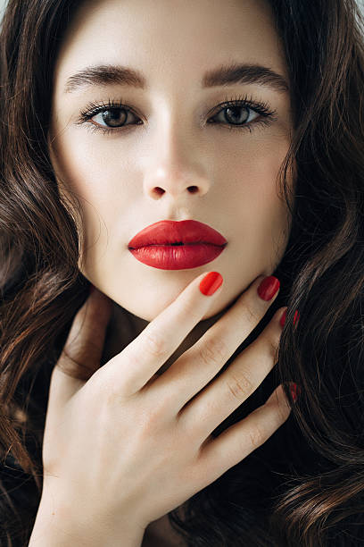 Portrait of a nice looking woman. Professional make-up and hairstyle.