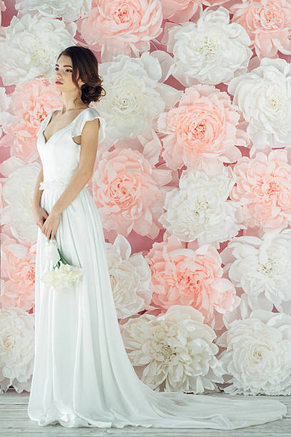 istock Studio shot of young beautiful bride 522332572