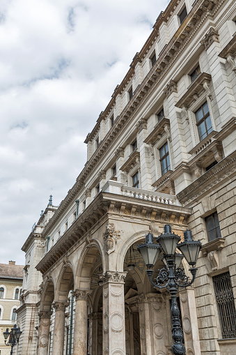 Facade of the Budapest Opera building, Hungary